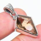 Natural Amtrine Gemstone Handmade 925 Solid Sterling Silver Pendant 1.25&quot; q931
