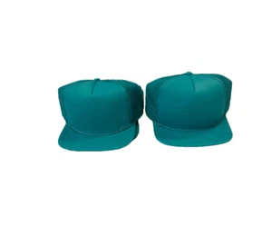 Lote de 4 gorras de camionero juveniles delanteras de espuma Aqua Sam Sun de colección OSFM - NOS - Imagen 1 de 1