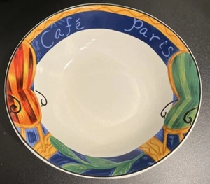 Sango CAFE PARIS Coupe Soup Bowl 7-3/4" 4914 Discontinued, 1994  - Picture 1 of 8