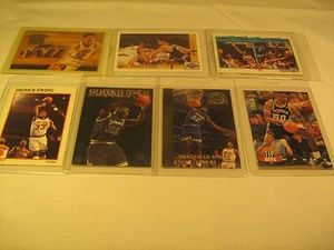 Lot of 7 Basketball Cards STOCKTON O'Neal EWING Olajuwon ROBINSON [b5b5] - Picture 1 of 3