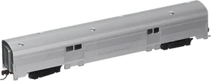 Industries Streamline Fluted 2-Door Baggage Car - Unlettered Aluminum (N Scale), - Picture 1 of 2