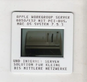 ITHistory (1996) APPLE SLIDE + PHOTO : Workgroup Server 8850 (German) Q - Imagen 1 de 1