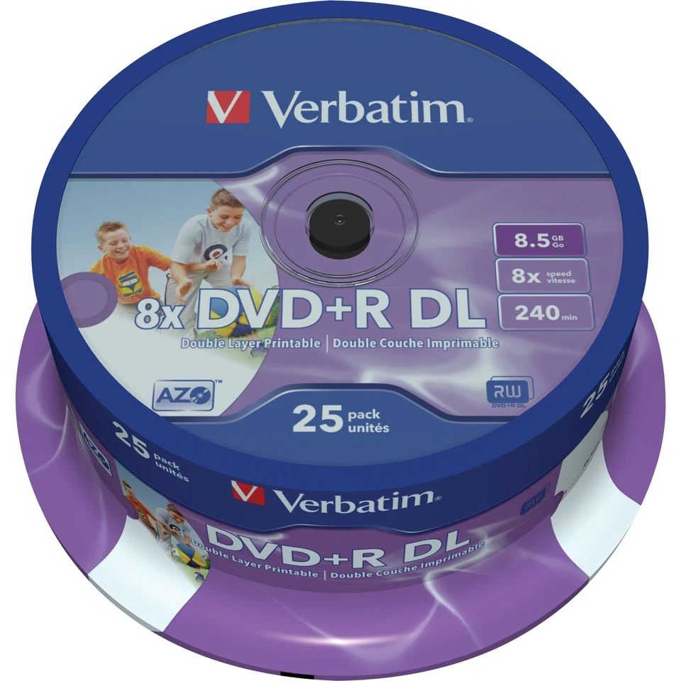 Verbatim DVD+R DL 8,5 GB, DVD-Rohlinge - Bild 1 von 1
