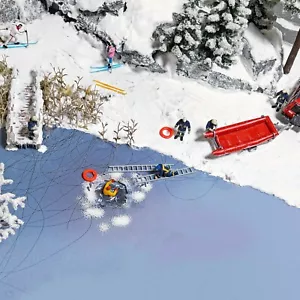 Ice Rescue HO (1:87) / OO (1:76) Action Set Busch 7855 - Foto 1 di 3