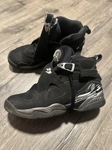 Nike Air Jordan Retro 8 VIII 2003 schwarz Chrom Hase 305381 001 Gr. 7 Herren - Bild 1 von 8
