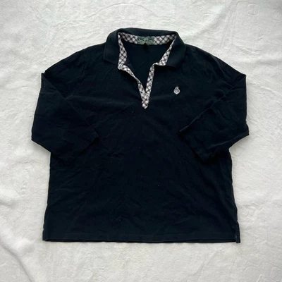 Polo Ralph Lauren L-RL Lauren Active Negro con Borde Rojo Manga 3/4 Talla 2XL Foto 1 de 4