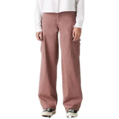 Calça Levi's 94 Baggy Cargo Feminina Tamanho 14/32 Roxa Rosa Taupe Y2k Retrô Vintage  - Imagem 1 de 4