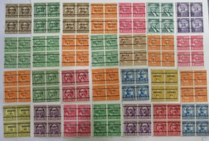 Precancel  (28) DIFF "BUREAU  PRECANCEL  BLOCKS of 4   PSS & Sc# MIXED " - Picture 1 of 1
