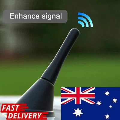 Universal Car Roof Mount Antenna FM AM DAB 6.5cm Short Black Aerial with Screws - image 1 of 4