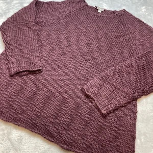 Suéter J Jill Mujer XL Pequeño Borgoña Grueso Tejido Lana Mezcla Alpaca Túnica - Imagen 1 de 8