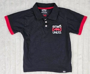 ecko unltd Premium Wears Black & Red Short Sleeve Boys Polo Size 4 - Picture 1 of 6