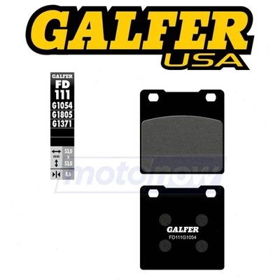 Galfer Brakes Rear Semi-Metallic Brake Pads for 2002-2005 Kawasaki ZZR1200 - qu Foto 1 de 4