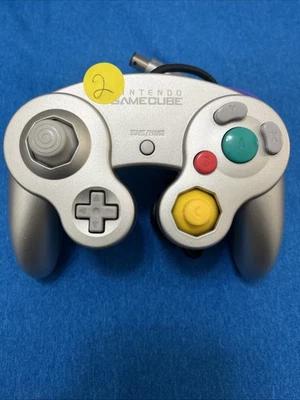 OEM Nintendo GameCube Controller  Silver Platinum Official Joystick T3 - Image 1 of 4