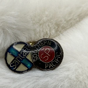 Santa Fe Southern Pacific Ferrocarril Ferrocarril Tren Carretera Sombrero Pin Tie Tack - Imagen 1 de 2