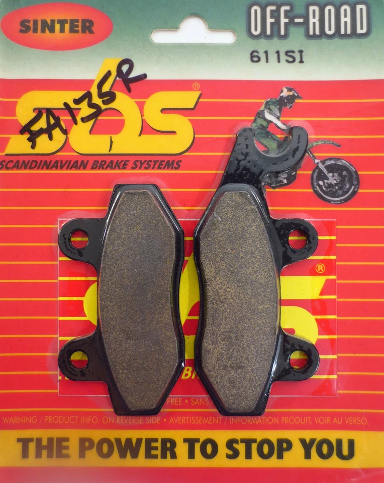 SBS Sintered Brake Pads Kawasaki KDX200 KDX250 KX125 KX250 KX500 - Image 1 of 1