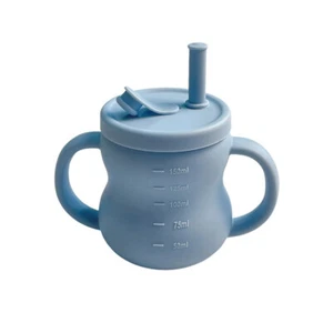 Baby Silicone Drinking Cups Silicone Straw Cups For Children FT - Bild 1 von 23