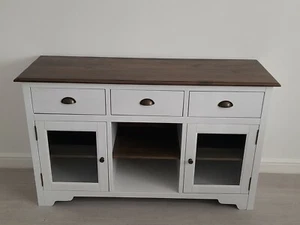 Sideboard in colour natural white / Brown. - Picture 1 of 11