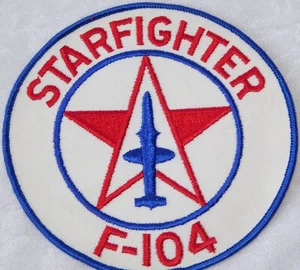 Vintage 1960's Vietnam War USAF Starfighter F-104 Pilot Squadron Patch 5" - Picture 1 of 8