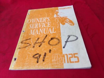 SUZUKI RM125 1991 SERVICE REPAIR MANUAL OEM NICE - Image 1 of 3