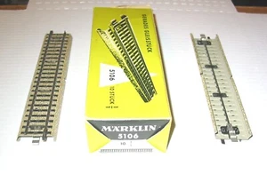 MARKLIN 5106 HO SCALE STUD-CONTACT STRAIGHT M-TRACK SECTIONS -BOX OF 10 - Picture 1 of 1