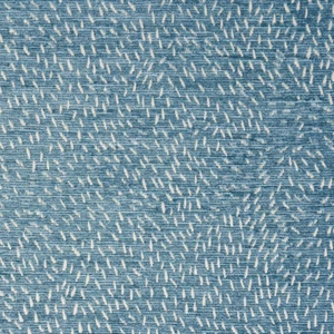 Schumacher Versatile Small Scale Chenille Fabric- Menemsha / Ocean 2 yds 75610 - Picture 1 of 2
