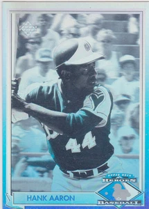 HANK AARON Upper Deck HOLOGRAM INSERT Baseball Card ATLANA BRAVES HOF HR KING! - Picture 1 of 2
