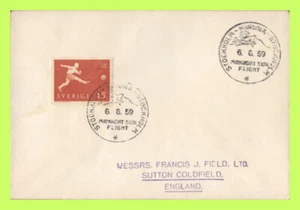 Svezia 1959 Volo Sole di Mezzanotte Annullamento Copertina - Foto 1 di 1
