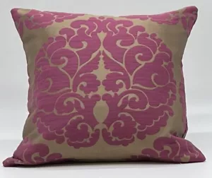 Cushion cover 17”x17” Purple And Gold Damask - Picture 1 of 1