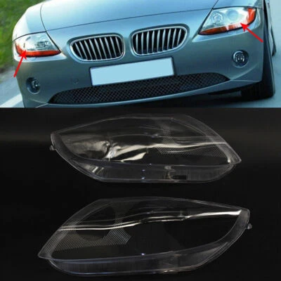 Cubierta de lente de faro de coche transparente para BMW Z4 E85 2003-2008 Foto 1 de 4