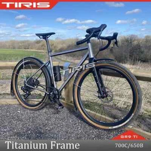 TIRIS-CR3 Titanium Gravel Bike Frame Road Endurance Bicycle Framework Race 700C - Picture 1 of 27