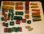 Lot Of 47 Snap N Play Vintage Wooden Building Blocks with Button Snap