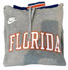 Men’s NIKE University Of Florida Hoodie XL Gray Hooded Sweatshirt EUC Fleece
