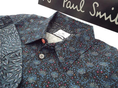 PAUL SMITH Mens Shirt 🌍 Size S (CHEST 38") 🌎 RRP £95+📮 FLORAL LIBERTY PRINT - image 1 of 4