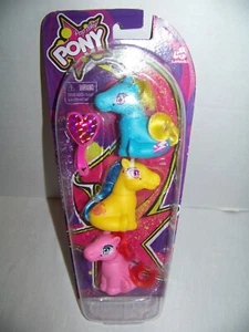 LANARD TOYS POP STAR PONY SWEET TRIO. NEW. PONY TAILS, MY LITTLE PONY. - Picture 1 of 5