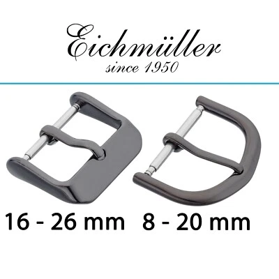 Hebilla hebilla de repuesto titanio mate 8 - 26 mm en macizo/estrecho Eichmüller
