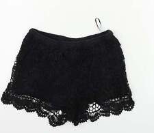 New Look Womens Black Cotton Sweat Shorts Size S Regular