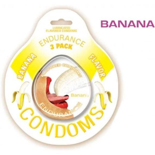 Condones lubricados con sabor a plátano erótico, deliciosos sabores, nuevos Foto 1 de 1