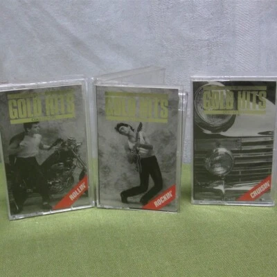GOLD HITS three 3 cassette tape lot Casinos Chordettes Kinks Zombies Yardbirds - Image 1 of 2