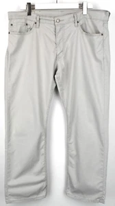 Levi's 514 Pantalones Hombre W38/L30 Rectos Con Cremallera Casual Gris Claro - Imagen 1 de 11