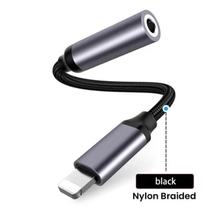For iPhone To 3 5 MM Jack AUX Cable Adapter For iPhone 12 13 14 Pro Adapter Head - Picture 1 of 14