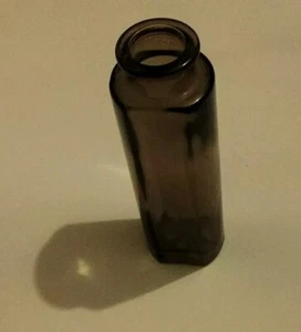 Vintage Smokey Grey Glass Bottle Vase - Picture 1 of 4