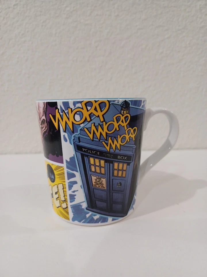 Taza de cerámica Dr. Who 20 oz serie ciencia ficción Tardis Dalek Cyberman Foto 1 de 4