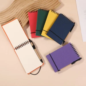 Portable Spiral Coil Notebook Flip Up Pocket Notepad Eco-Friendly Notebook - Picture 1 of 25