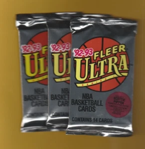 1992-93 Fleer Ultra Series 1 Basketball Hobby 3 Packungen verkauft 21 Packungen - Bild 1 von 1