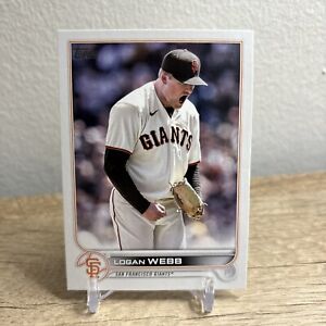 2022 TOPPS UPDATE #US9 LOGAN WEBB SP SHORT PRINT VARIATION SAN FRANCISCO GIANTS