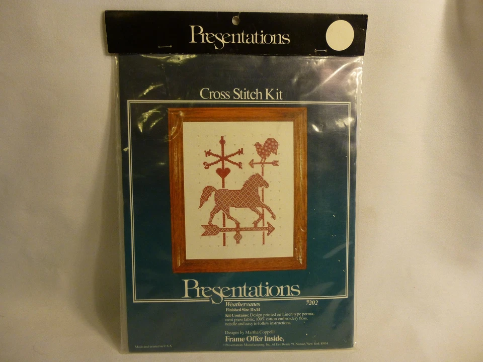 Presentations Weathervanes Cross Stitch Kit 11x14 Rare 7202 - Image 1 of 1