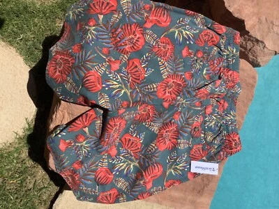 CARIBBEAN BEACHWEAR MENS AQUA COLLECTION BOARDSHORTS TRUNKS - MED - Image 1 of 4