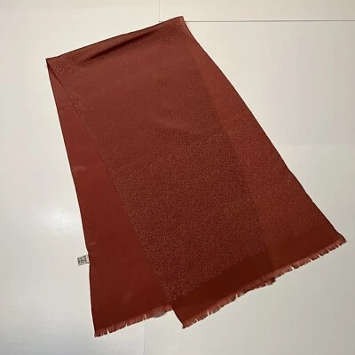 Vintage Mauve Dusty Rose Silk Scarf ECHO Made In Japan Mauve Floral 13.5x52 - Image 1 of 4