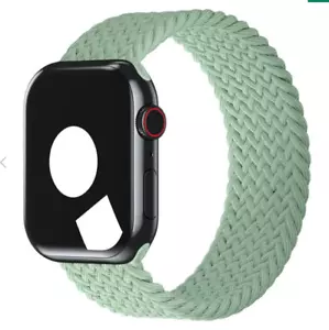 GENUINA CORREA DE RELOJ APPLE TRENZADA SOLO LAZO 44mm PISTACHO TALLA 9 PRECIO DE VENTA SUGERIDO POR EL FABRICANTE 99 £ - Imagen 1 de 3