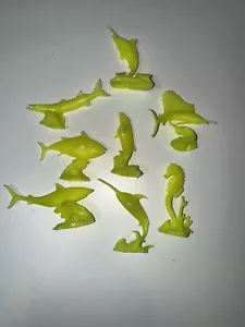 MARX TOYS RECAST 54 MM SEA CREATURES PLAY SETS 8 FIGURES - Picture 1 of 13